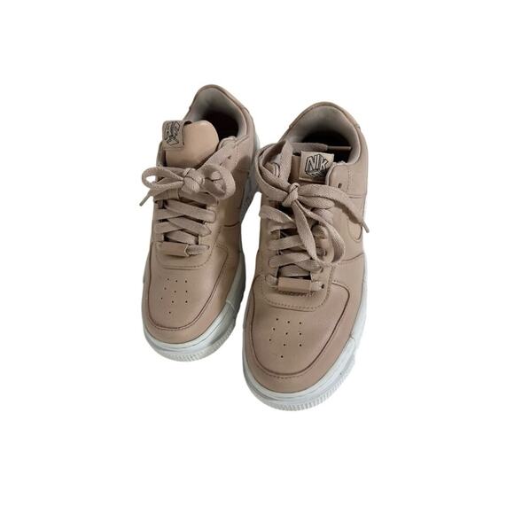 Nike Air Force 1 'Pixel Particle Beige (Beige / Blush Pink) Size 6 - Picture 7 of 12